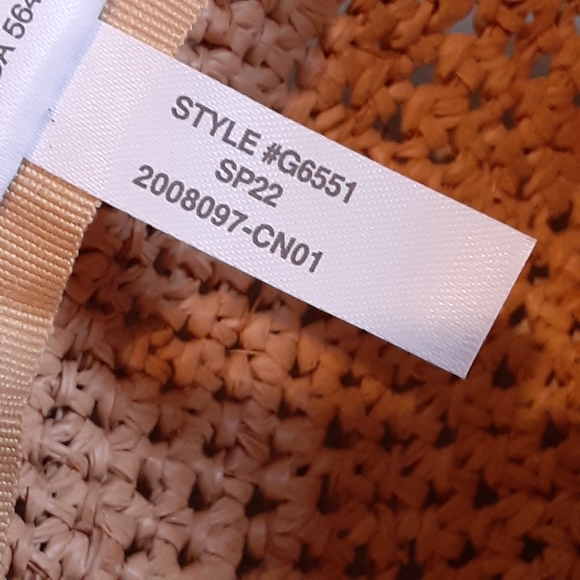 J. Crew, Raffia Straw, Floppy Banded Fedora, Size Medium-Large , Unisex - Picture 6 of 9